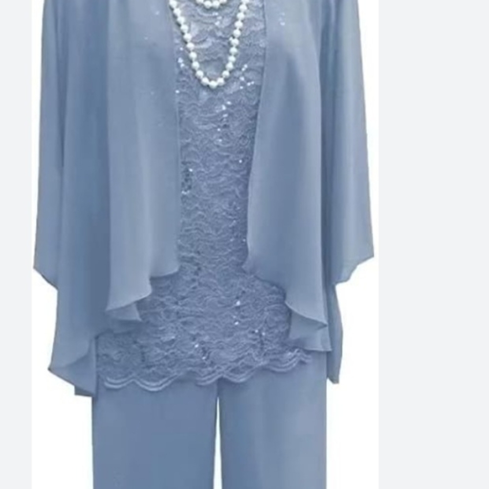 Elegant Blue Women's Pantsuit